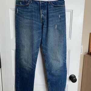 Size 29 Levi’s jeans - cropped and distressed